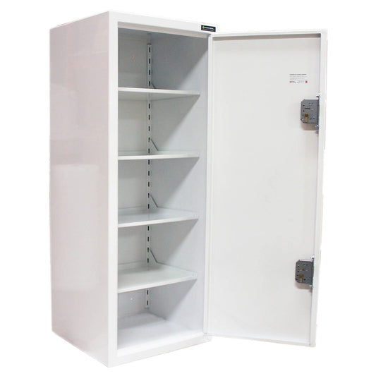Controlled Drugs Cabinet 1250 X 500 X 450mm | 4 Shelves (Adjustable) | L/H Hinge / Warning Light