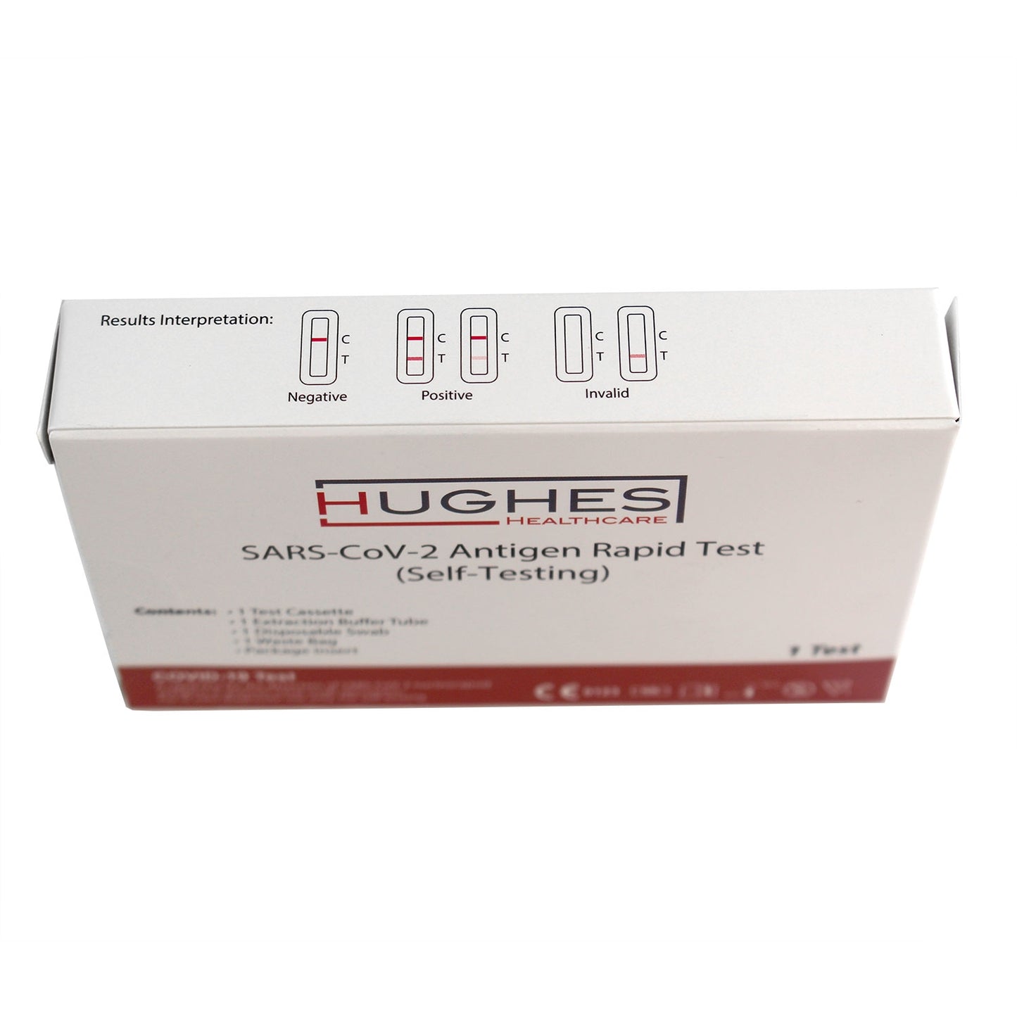 Hughes Healthcare COVID-19 Rapid Antigen Lateral Flow Test Kit x 1