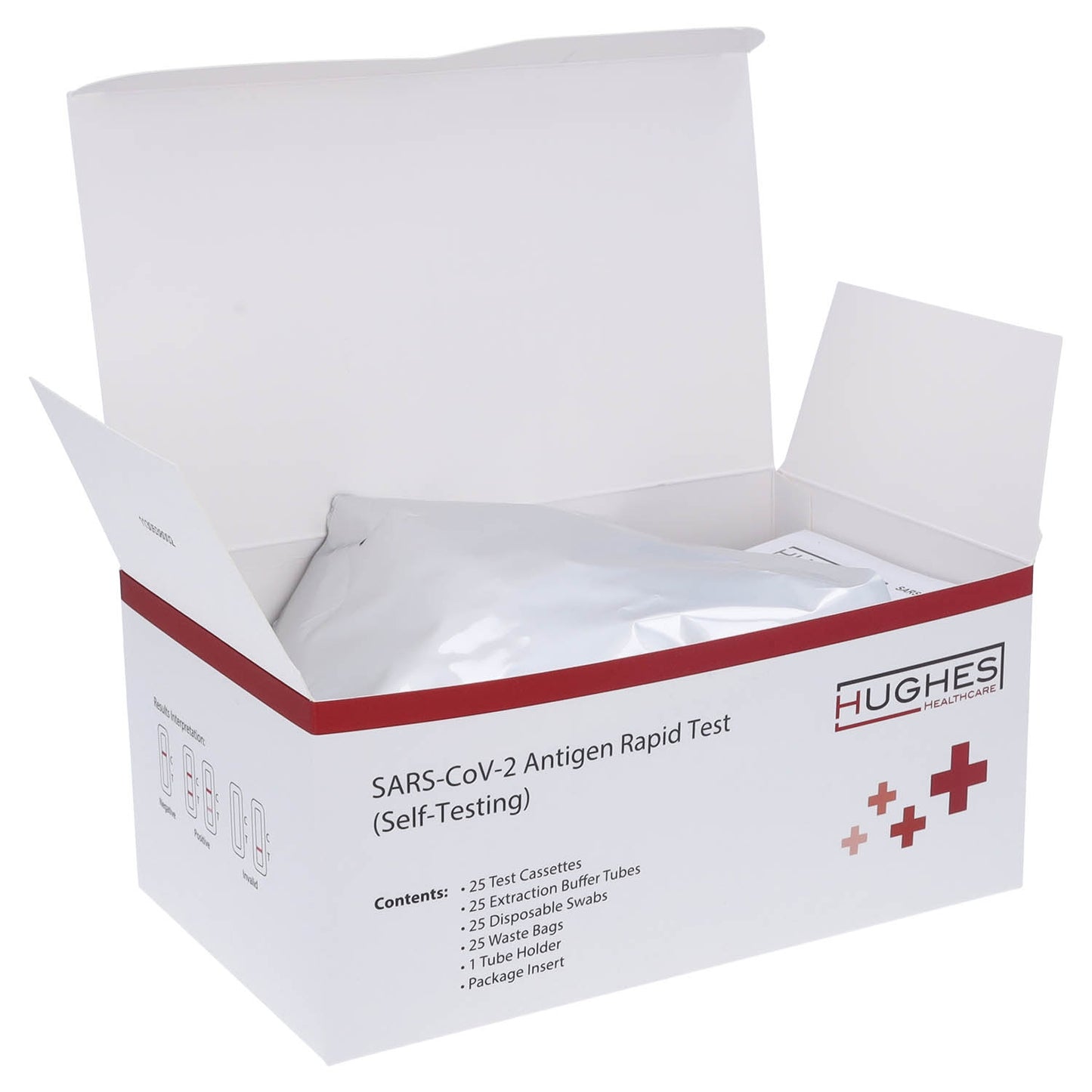 Hughes Healthcare Antigen Test - COVID 19 Test Kit x 25 - Hughes Healthcare