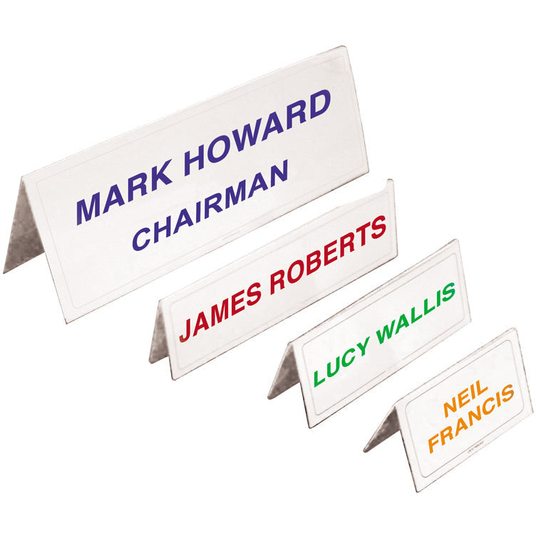 Name place holders, Holds A4 folio size supplied with A4 sheets - Pk 5 - Identibadge