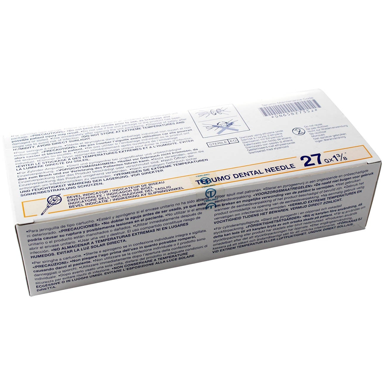 Terumo Dental Needle Metric Thread 27G x 35mm - Box of 100 - Terumo