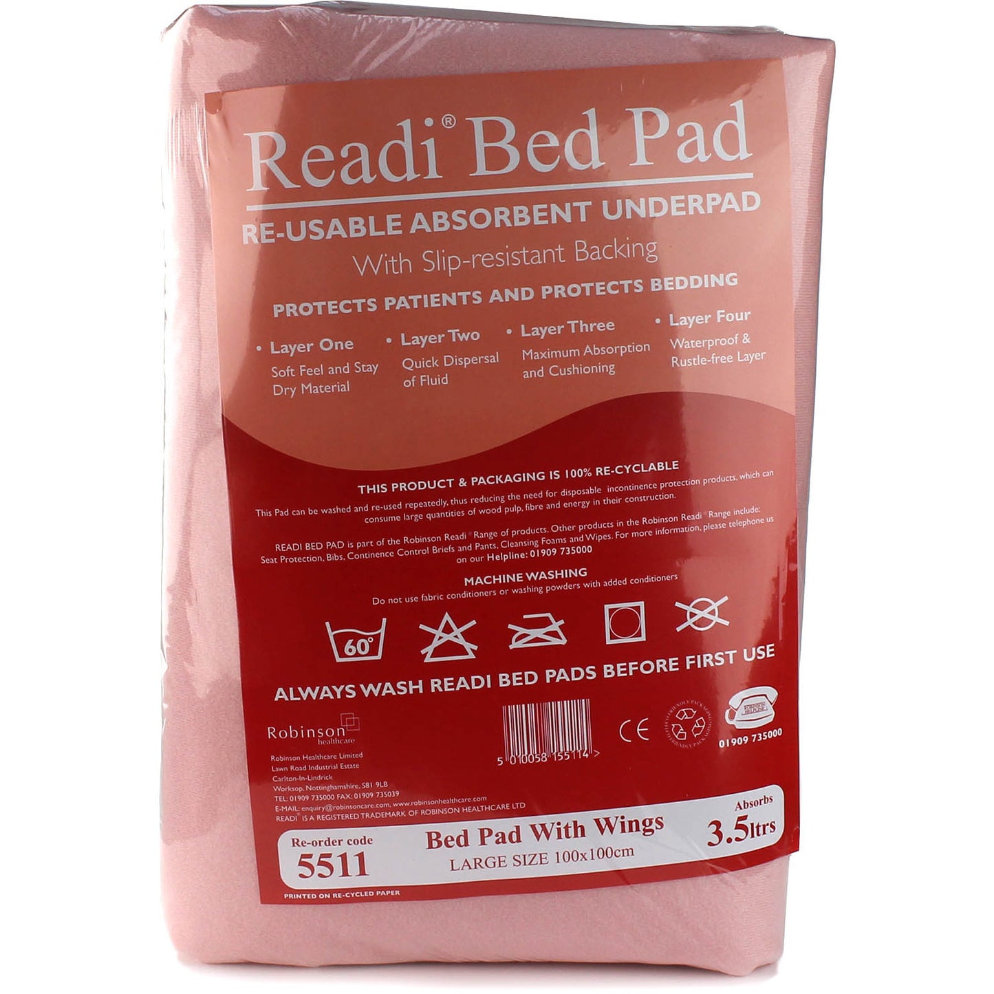 READI Bed Pad Large with Wings