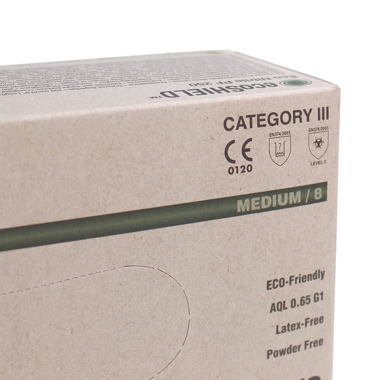 Green Nitrile Powder Free Gloves - Box of 150 - Medium - Discontinued