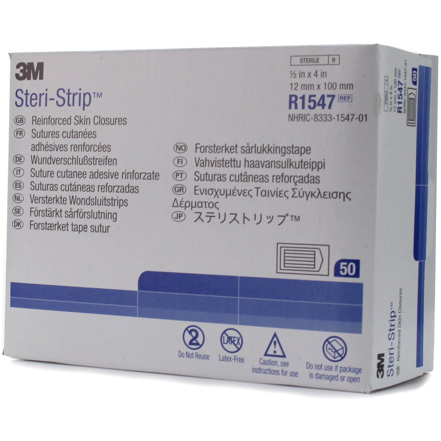 3M™ Steri-Strip Skin Closure 12 x 100mm - Per 50 - 3M