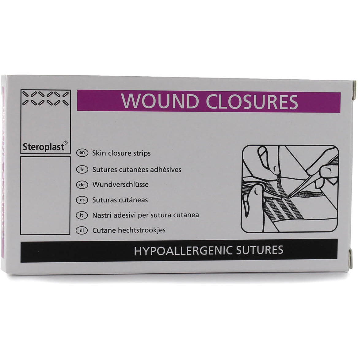 Wound Closures 6mm x 75mm (30 Pieces) - Steroplast
