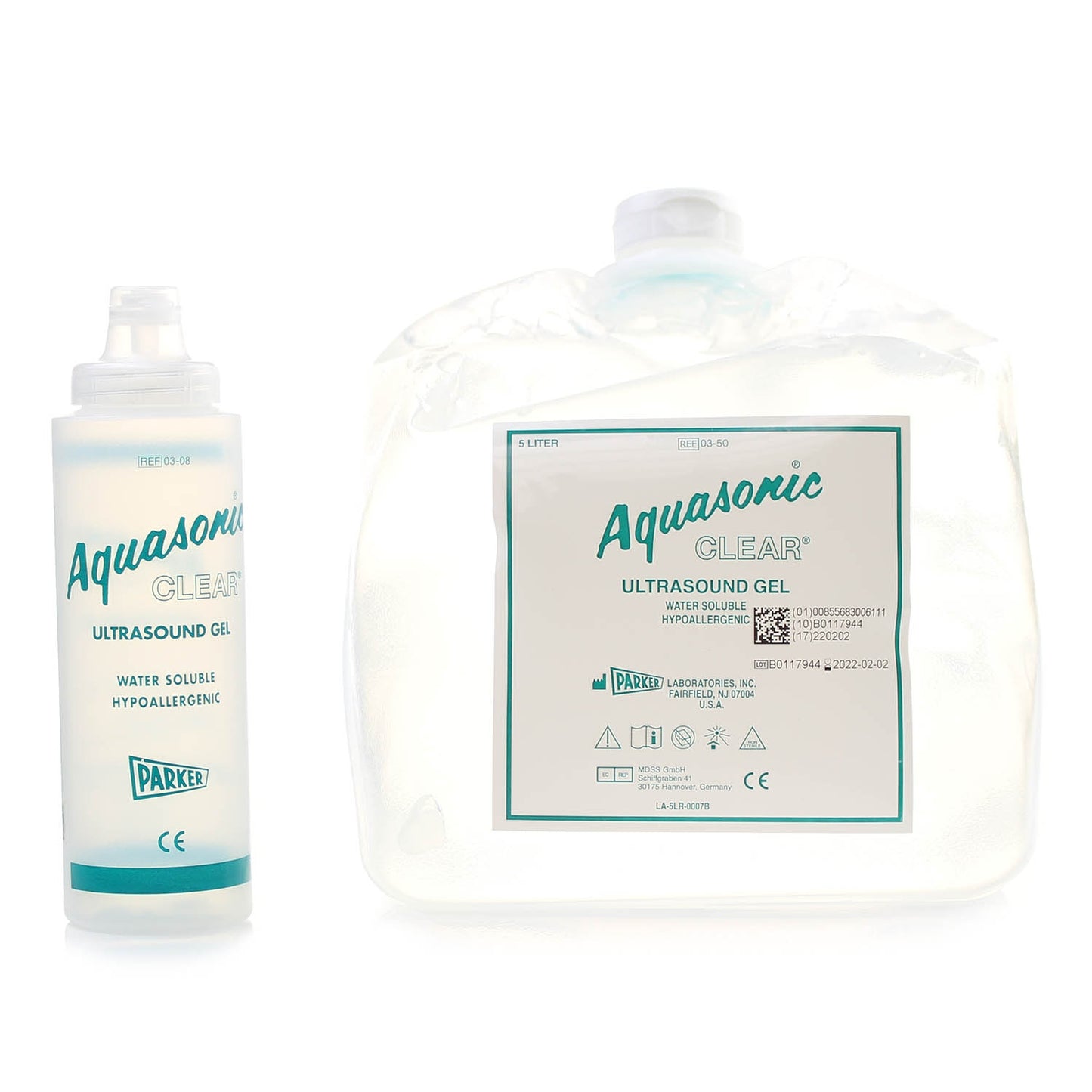 Aquasonic Clear Ultrasound Transmission Gel 5 litre SONICPAC with dispenser - Parker Laboratories