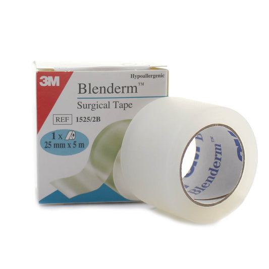 3M™ Blenderm Clear Occlusive Surgical Tape DTS 2.5cm x 5 Box of 12