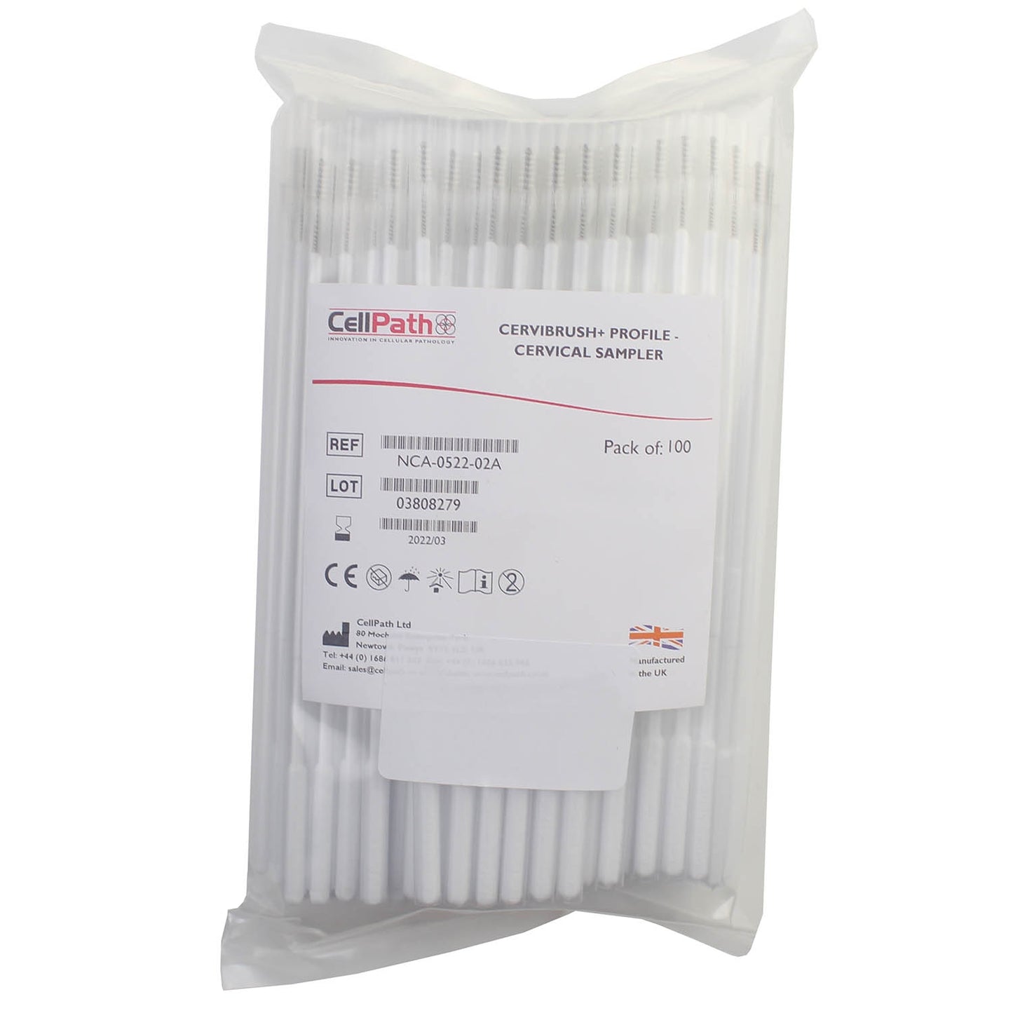Cervibrush+ Profile - Cervical Sampler - Pack of 100 - Cell Path