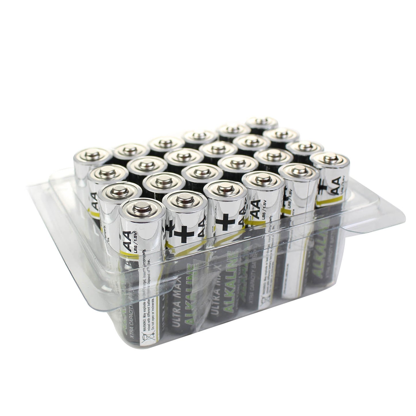Batteries, alkaline, AA, LR06, MN1500, 1.5V, Pack of 24 - Ultra Max