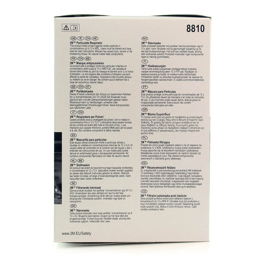 3M™ Particulate Respirator Face Mask FFP2 Unvalved - 8810 - Box of 20 - 3M