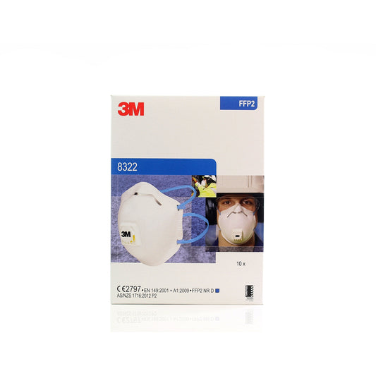3M™ Valved Disposable Particulate Respirator - FFP2 Rated - 8322 - 3M