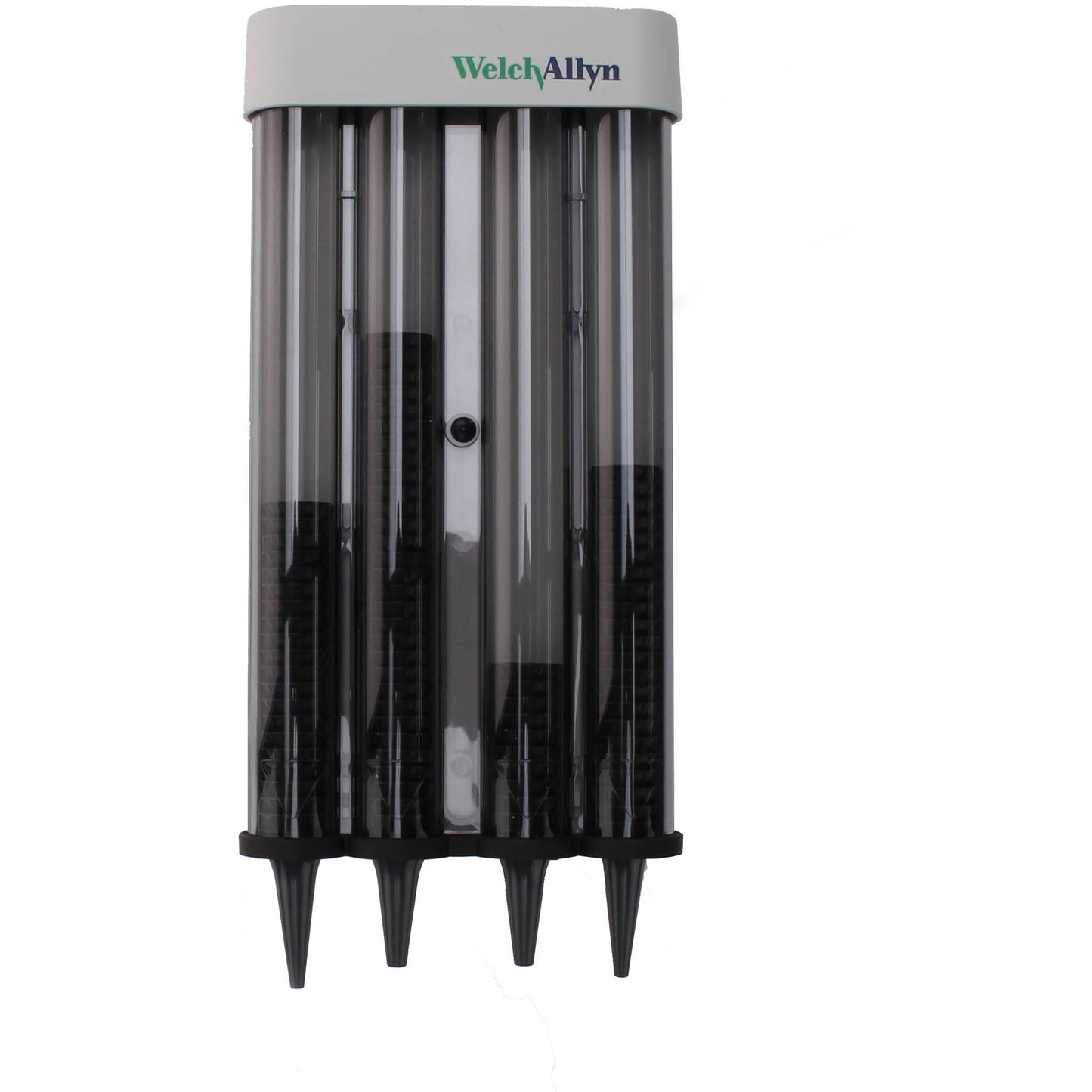 Welch Allyn KleenSpec ear specula dispenser for 2.75 and 4.25mm specula displayed against a white background.