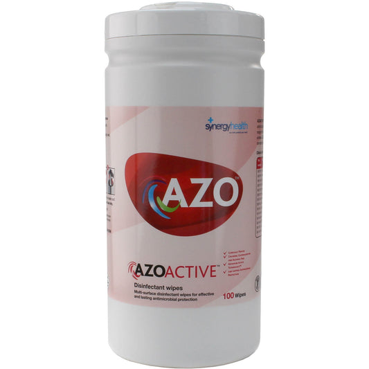 AzoActive Hard Surface Disinfectant Wipes - Pack of 100