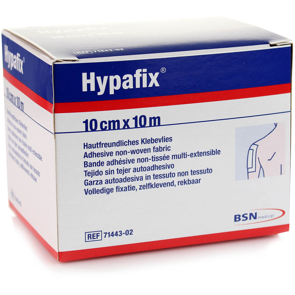 Hypafix Hypoallergenic Dressing Tape - 10cm x 10m per Roll -