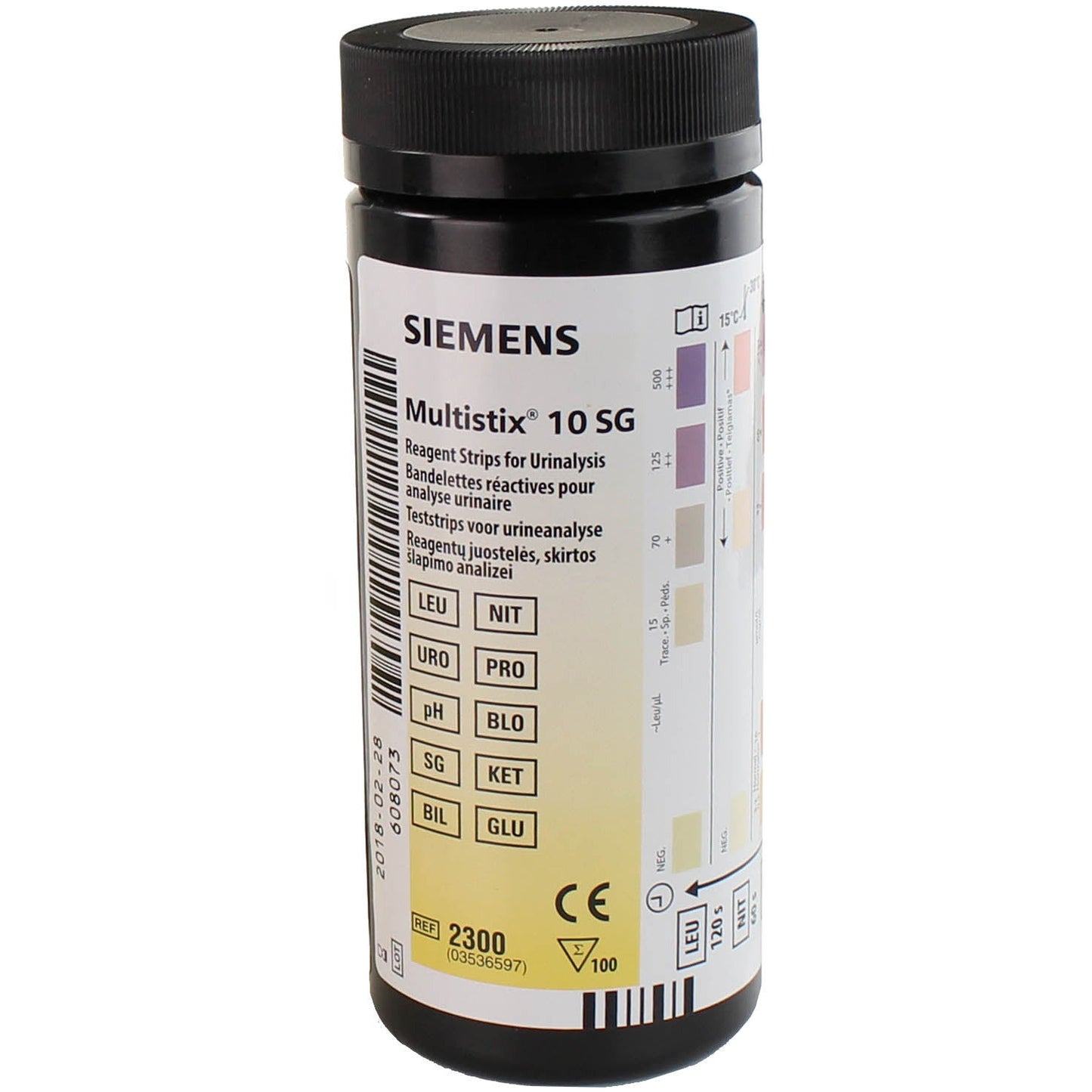 Siemens Multistix 10SG Urinalysis Strips x 100