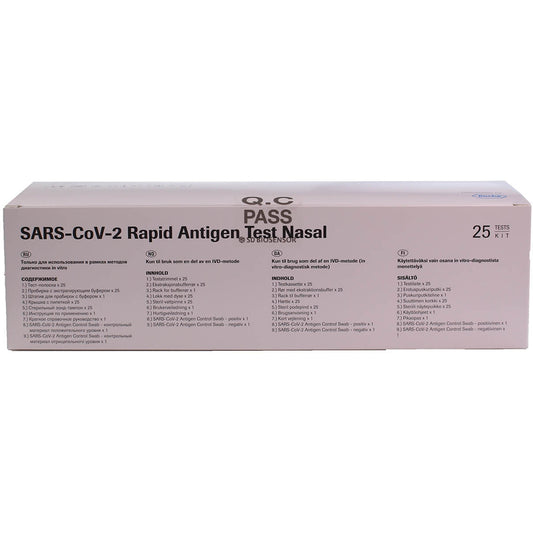 Roche COVID-19 Rapid Antigen Nasal Test Kit x 25 (MIN invasive!) - CLEARANCE - Roche