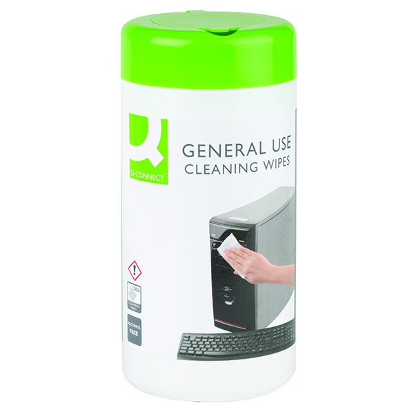 Q Connect General Use Cleaningwipes (Pack of 100) - Vow