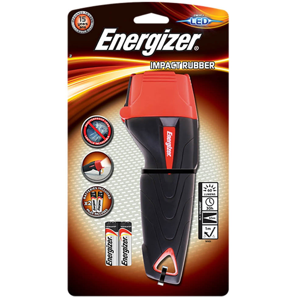 Energizer Impact Rubber 2AA Torch - Energizer