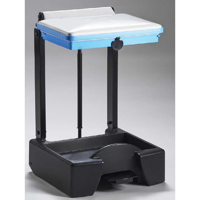 Plastic Open Frame Sackholder - Pedal Operated, Soft Closing Lid - 70L - Orange - Discontinued