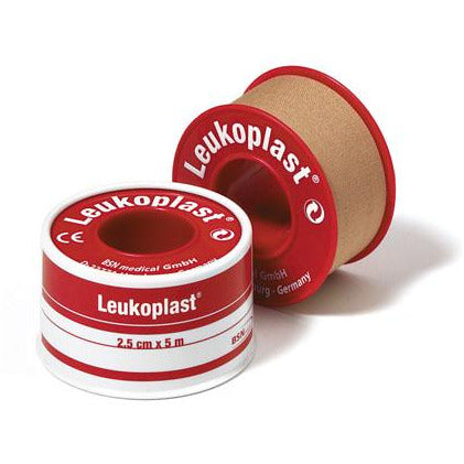 Cerotto Leukoplast 2,5 Cm X 5 M | Fissaggio Resistente All'Acqua | Pelle Sensibile, Traspirante, In Tessuto - 2