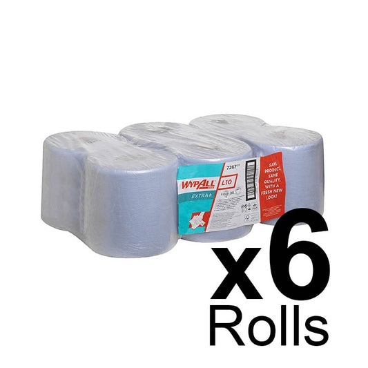 Wypall 7" Centre Feed Blue 7267 - 1ply L20 - 6 x 152 m - Kimberly-Clark