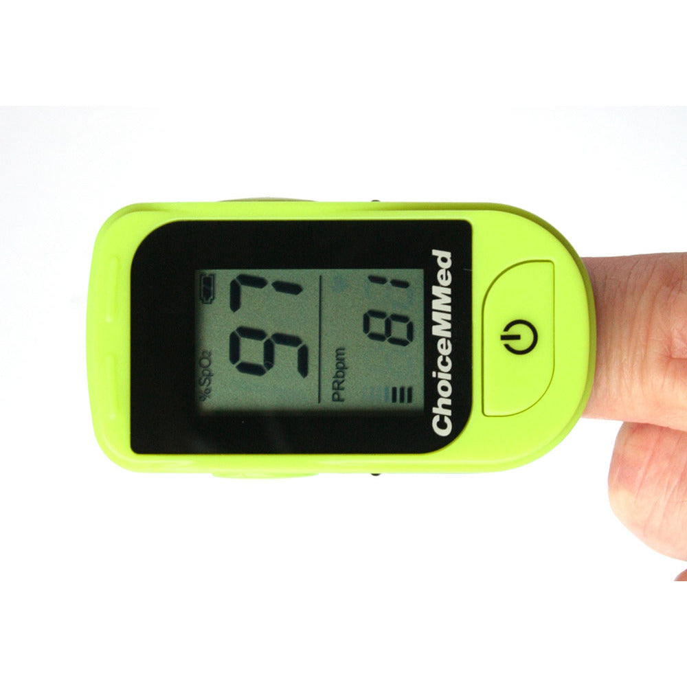 ChoiceMMed MD300-C15D Finger Pulse Oximeter - Green/White -