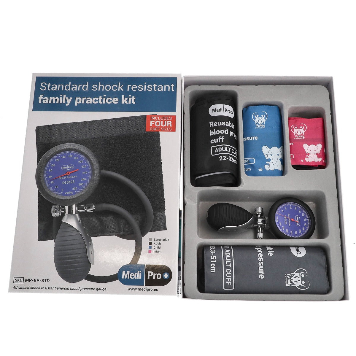 MediPro Sphygmomanometer With Adult & Child Cuffs