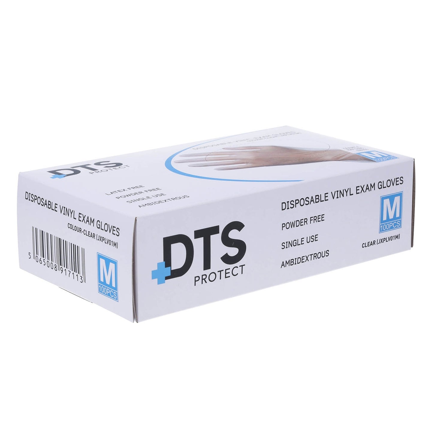 Clear Vinyl Gloves Powder Free - Medical Grade Cat III PPE – Box of 100 - Medium - Medisave Professional