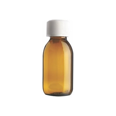 MEDOPAC Round Glass Medicine Bottle Capped - 60ml