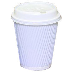 Metro Cup Rippled Cup 16oz White, to fit Sipsational lid x 1000 - Bunzl Catering Supplies