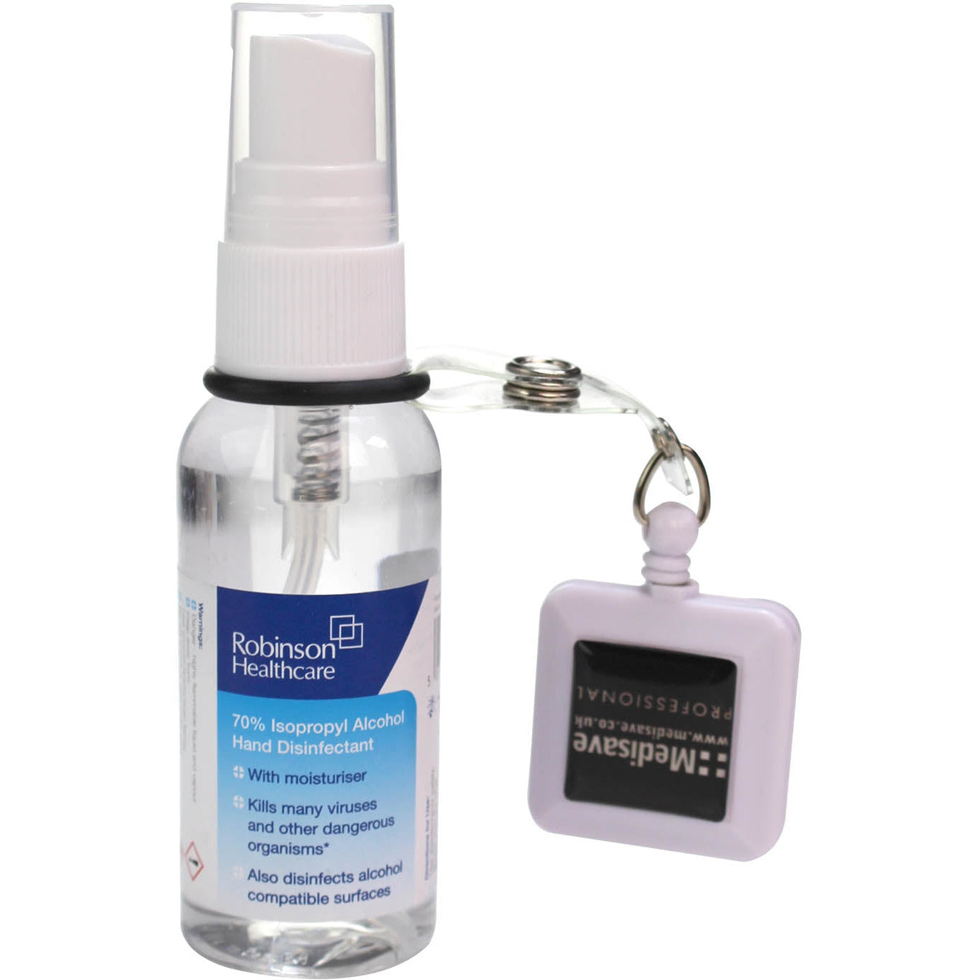 Medisave Professional Retractable ID Clip for 50ml & 100ml Hand Gel -
