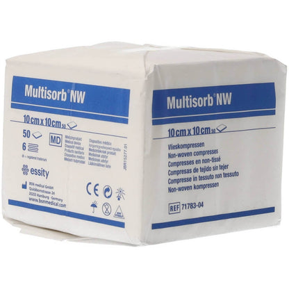 Multisorb Non-Sterile Non-Woven Swab 10cm x 10cm - 6ply Pack of 50 x 50