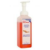 NewGenn Foam Hand Scrub 500ml Bottle - Red Coloured