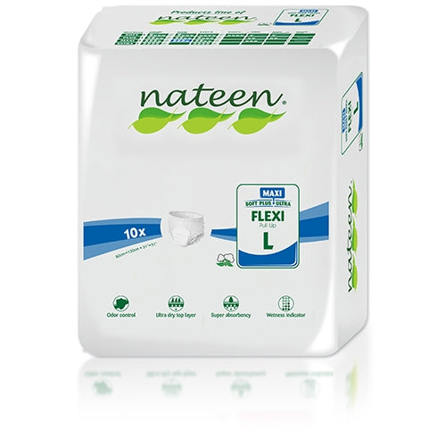 Nateen Pull Up Pants Maxi Night Time (3450ml) x 10 Pack - Large - Tender
