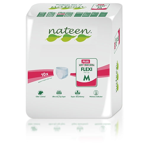 Nateen Pull Up Pants Plus (2150ml) x 10 Pack - Medium - Tender