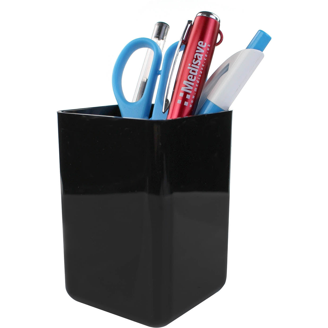 Q Connect Executive Pen Pot Black - Qconnect