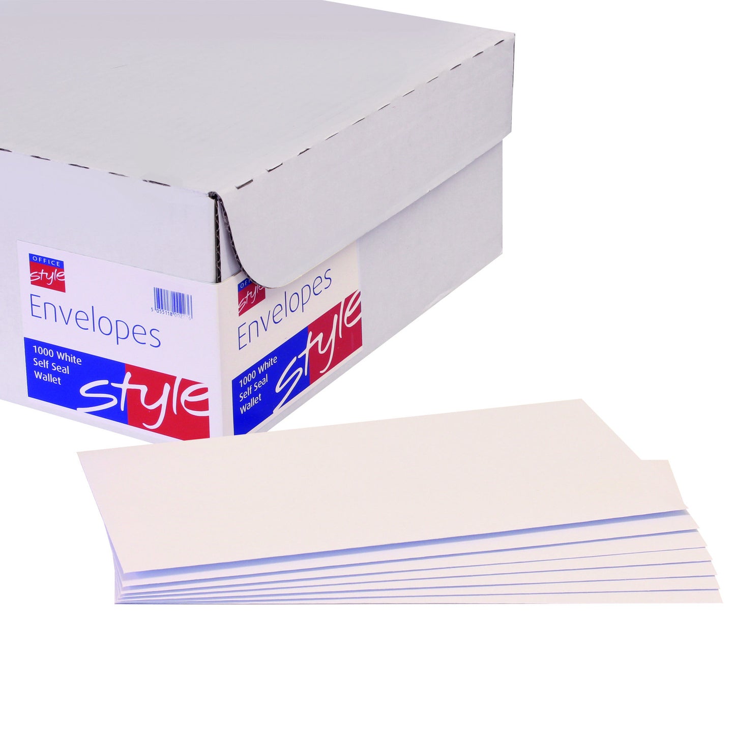 Office Style Wallet Envelope Windowed DL White 80gsm (1000) - Office Style