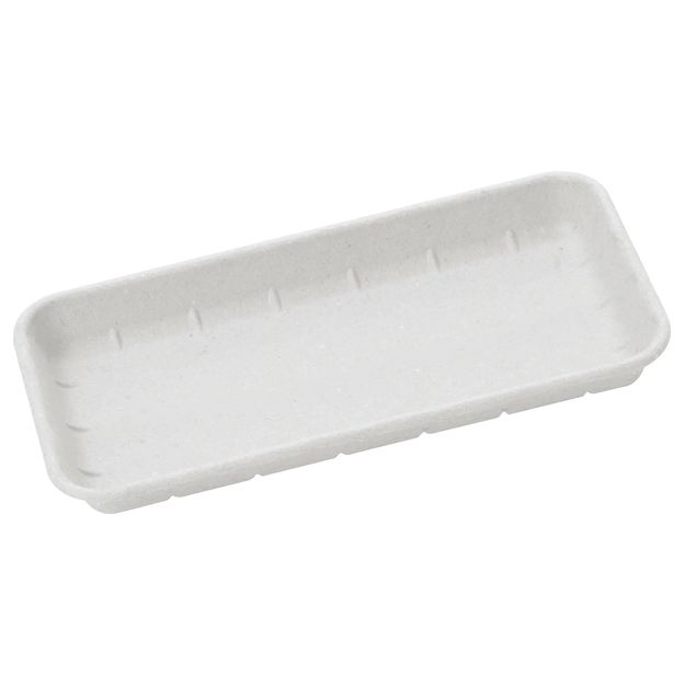 Caretex Disposable Pulp Tray - 225mm x 135mm x 20mm - Sleeve of 125 - Polyco