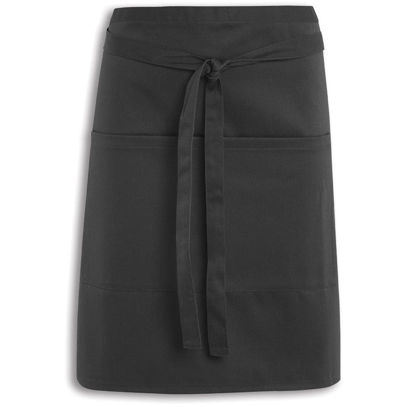 Short Waist Apron With Pocket -