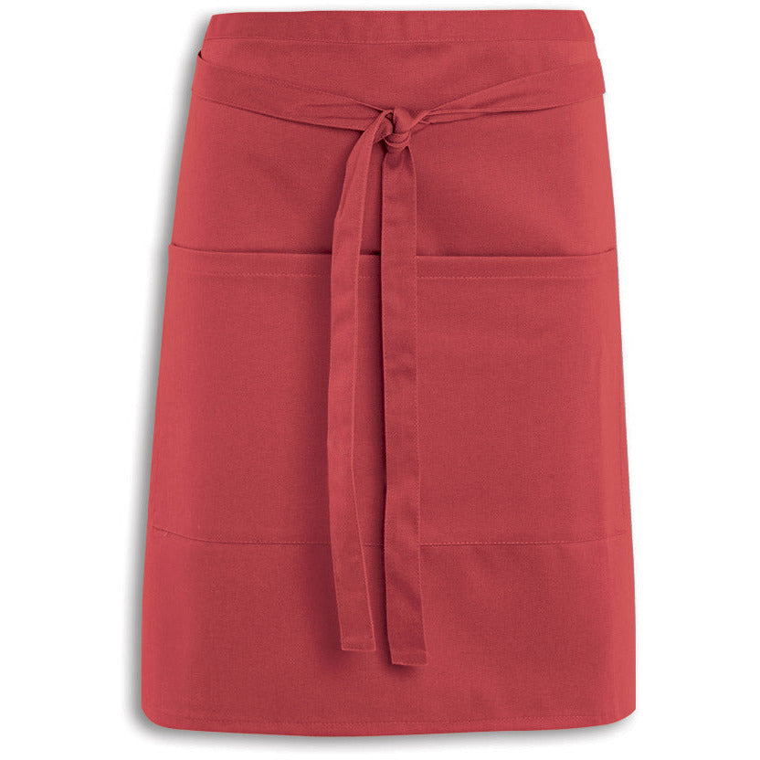 Short Waist Apron With Pocket -