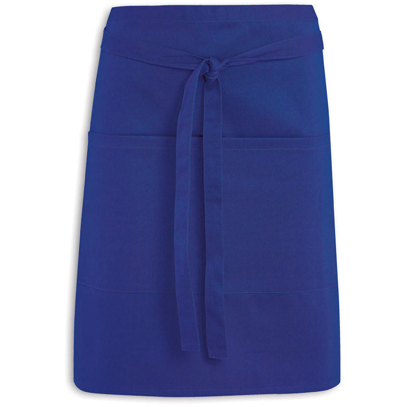 Short Waist Apron With Pocket -