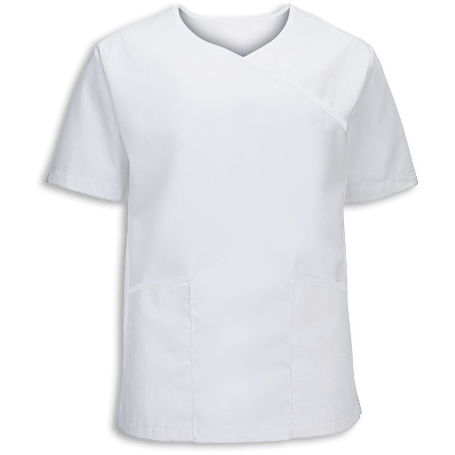 Men's Stretch Mock-Wrap Scrub Top -