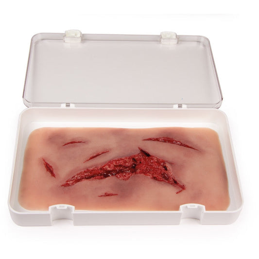 Wound Moulage Laceration, Large With Bleeding Function