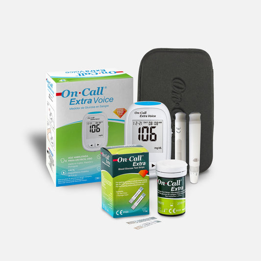 On Call Extra Voice Enabled Blood Glucose Meter - Connect