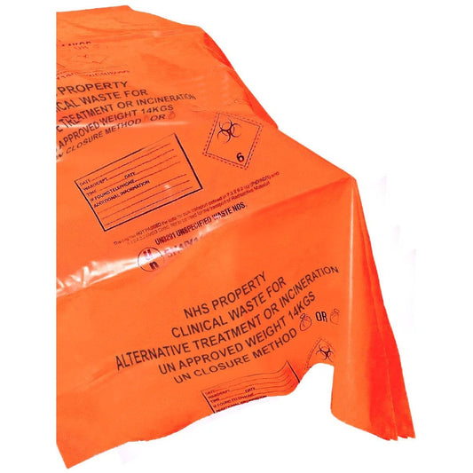 Mattress Bag for Carriage in Bulk - Orange - Large - 37 x 46 x 98" - Pack of 5 - GV Health