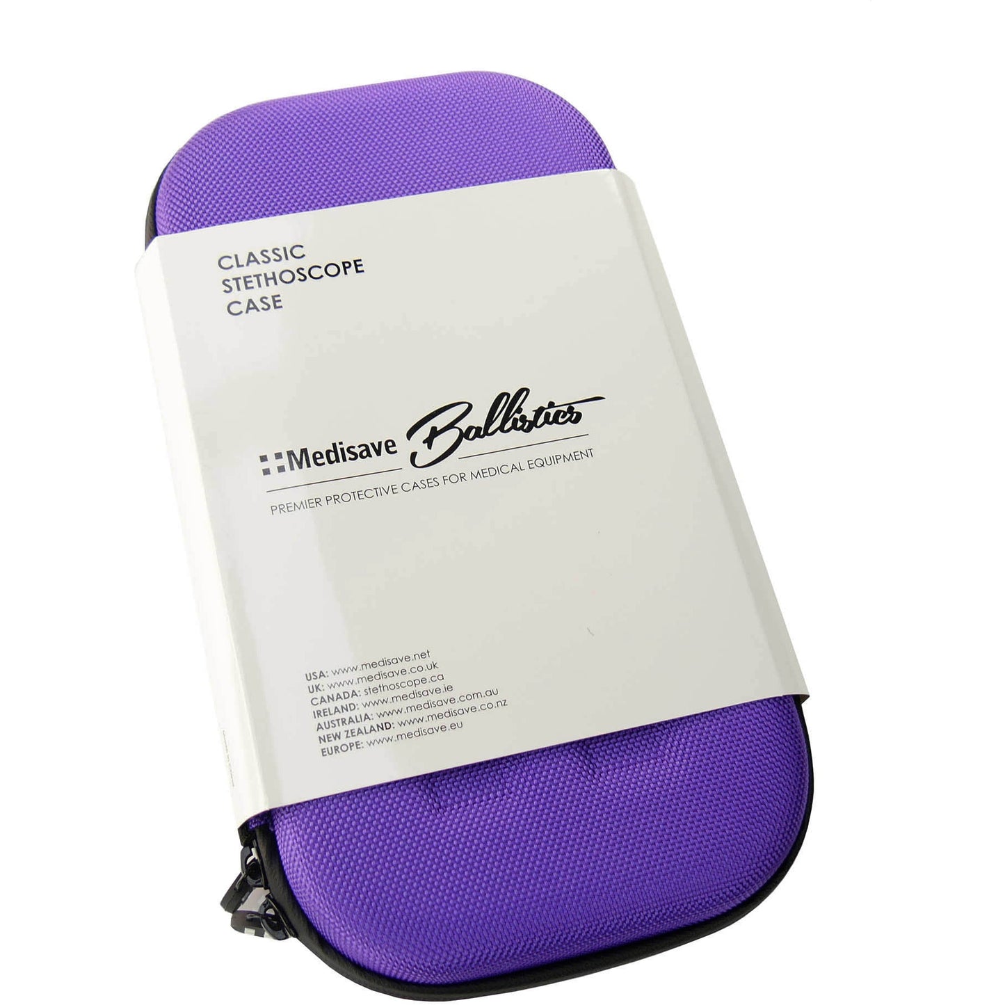Medisave Ballistics Premium Classic Stethoscope Case - Purple
