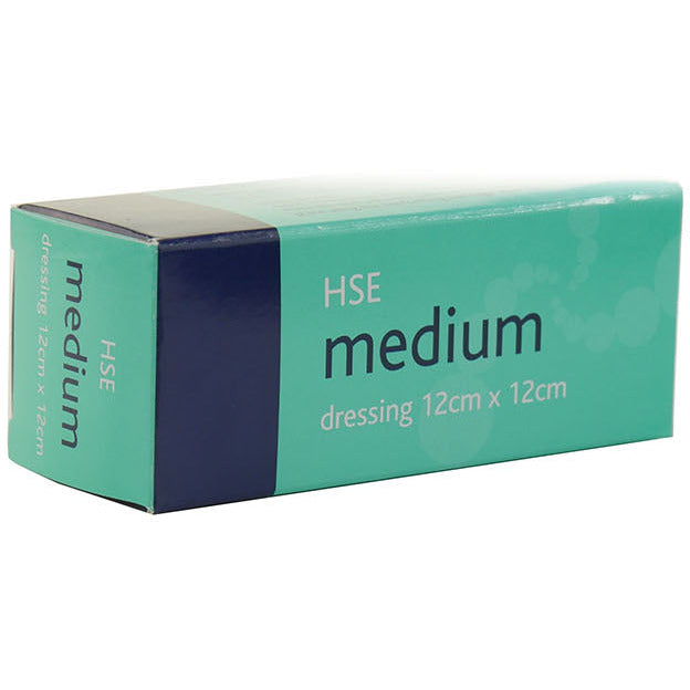 Medium HSE Dressing 12cm x 12cm Sterile Boxed - Reliance
