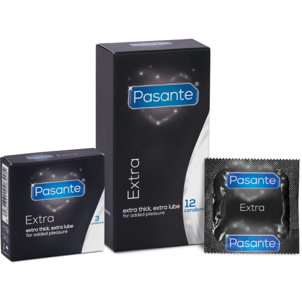 Pasante Extra Safe (Thick condoms) - 12 pack - Pasante