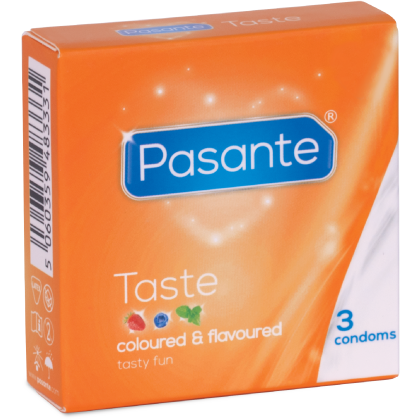 Pasante Taste ( Flavored condoms) - 3 pack - Pasante