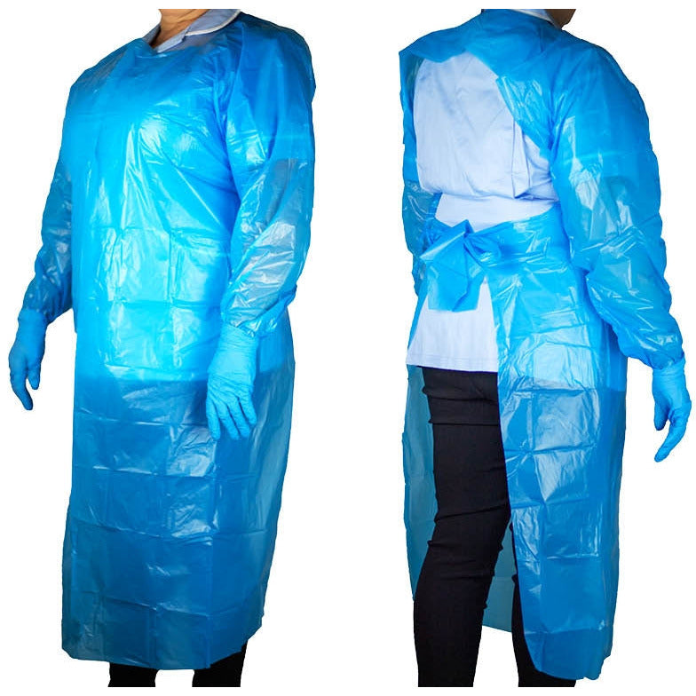 100 Long Sleeve Polycare Gowns - Polycare